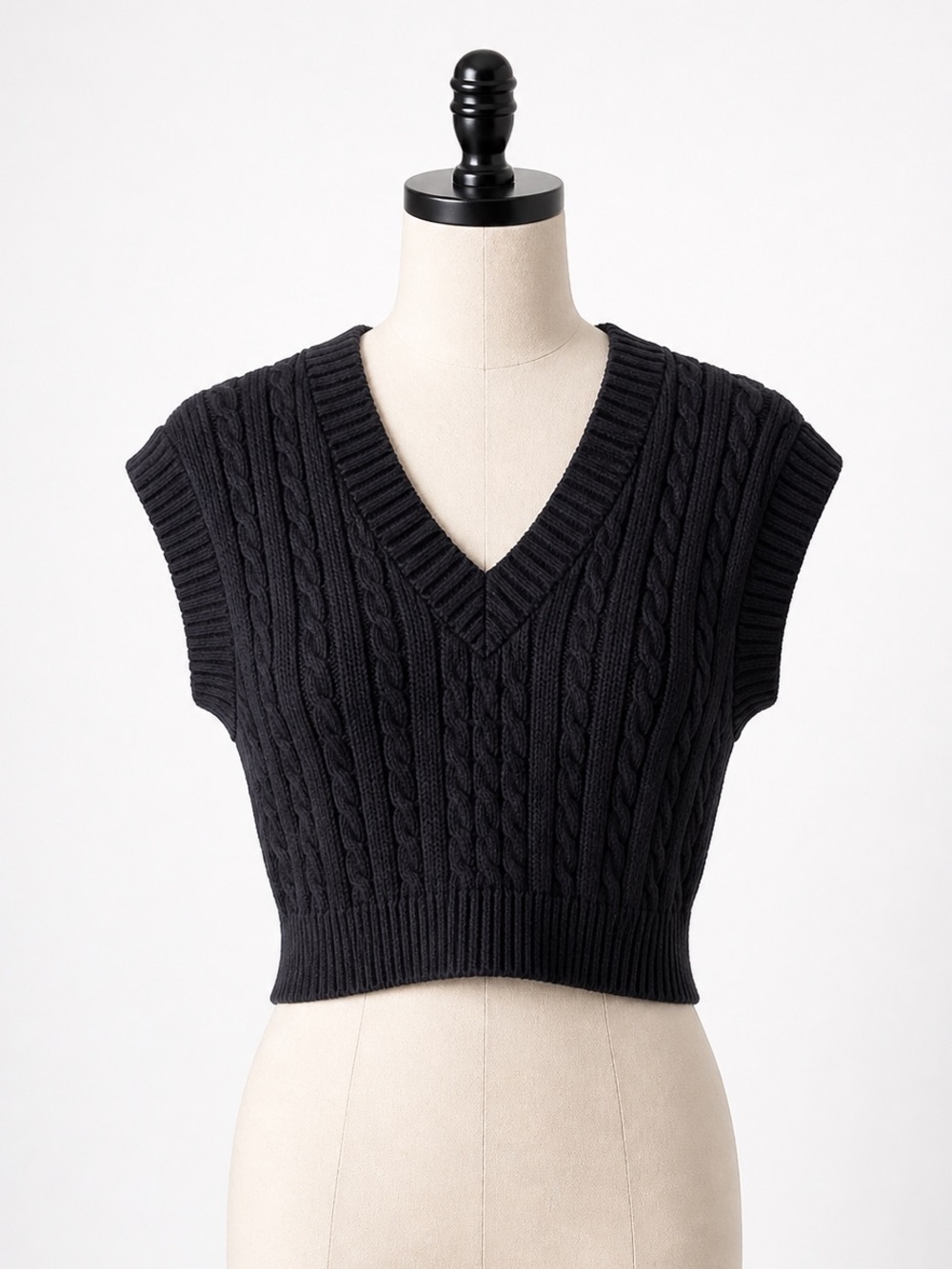 Say What?‎ Women's Black V-Neck Sweater